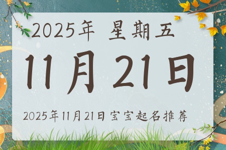 2025年11月21日出生的宝宝五行缺什么