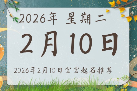 2026年2月10日出生的宝宝五行缺什么