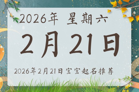 2026年2月21日出生的宝宝五行缺什么