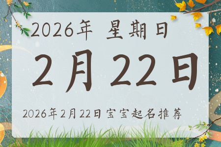 2026年2月22日出生的宝宝五行缺什么
