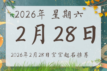 2026年2月28日出生的宝宝五行缺什么